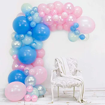 Balonu Vainags Arku Komplekts 101PCS Rozā un Zelta Baloniem, attiecībā uz Pusēm, Dzimšanas dienu, Kāzu svinības, Bērnu Dušas Rotājumi Meitene Zēns