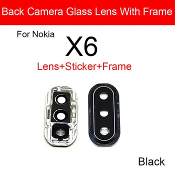 Aizmugurē Aizmugurējais Kameras Objektīvs Stikla Vāks Ar Līmi Stick Nokia X5 X6 X7 X71 7 TA1041 Galvenās Kameras Objektīvs Stikla Rāmja Nomaiņa