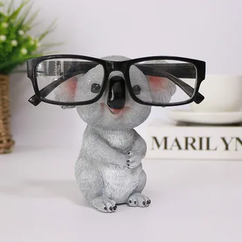 Gudrs Koala Figūriņas Dzīvnieku Statujas Sveķu Brilles Stāvēt Zīmuli Saulesbrilles Turētājs Tvertnes Desktop Mājas Dekori Radošo Dāvanas