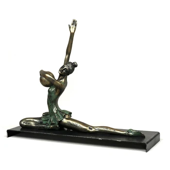 [MGT] Vintage Sveķu Calisthenics Skulptūru Dzelzs Meitene Vingrošana Statuja Balva Suvenīru Dzimšanas dienas Dāvanu, Rotājumu Dekori Aksesuāri