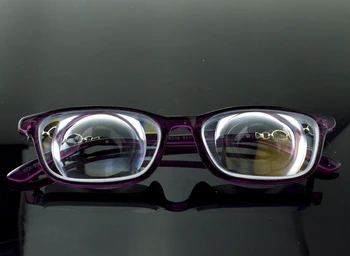 Rāmis Augstu Tuvredzība Myodisc Brilles Violeta Sieviešu Rāmja Materiāls Modelis Tips Tr90 Rāmis vājredzīgiem Atbalsta 17D PD64