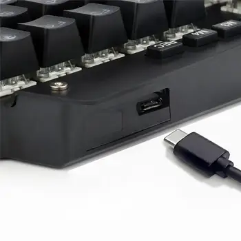 K700 ar Vienu roku Mechanical Gaming Keyboard RGB LED Apgaismojums Outemu Slēdzis, Pilna Galvenajiem Makro Definēts 44 atslēgas LOL/Wow/ dota2