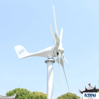 Brīvā enerģija Horizontālā Vēja turbīnu 800w 12/24V balts ar kontrolieris mājas laivu streetlight jumta