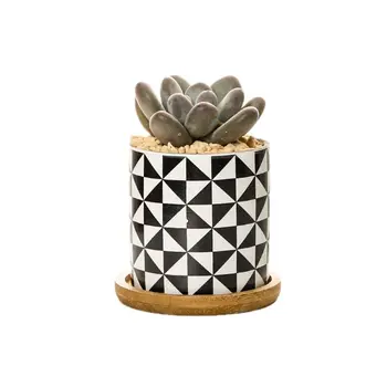 Sulīgs Augu Podi, Cilindriskas formas Keramikas Poda, lai Kaktuss,Sukulentu GXMA