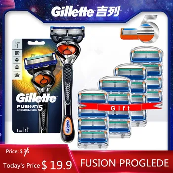 Gillette Fusion Proglide Vīriešiem Rokasgrāmata Skuveklis Bārdas Mašīna Skūšanās Asmeņi 5 Slānis Kasetes Ar Replacebale Asmens Skuvekļi