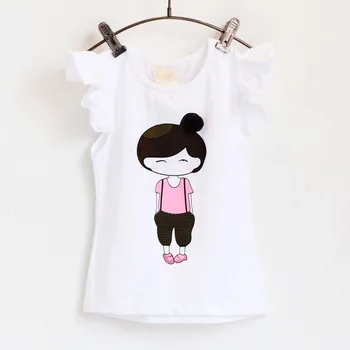 Vasaras Toddler Meitenes Apģērbu Karikatūra Krekla Piedurknes Top+Šorti divdaļīga Bērnu Apģērbu Komplekts 0-7Year Bērnu Drēbes uzvalku BC1070