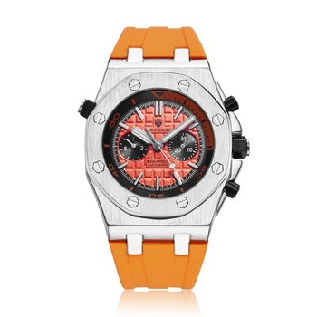 KIMSDUN luksusa modes vīriešu krāsu silikona automātisko, mehāniskās skatīties sporta militāro datums displejs pulkstenis dāvanu Relogio Masculino