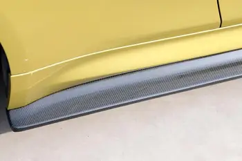 F82 F83 Oglekļa Šķiedras Sānu malas Durvju Bufera Lūpu BMW F82 F83 M4-2018 Ķermeņa komplekts Bumper Extenstion Aizsargs Priekšauts