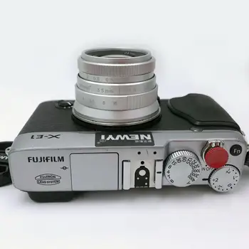 Metāla Sudraba X FX mount 35 mm F1.6 Objektīvs Fujifilm Fuji X-E2 X-A5 X-T100 X-T1