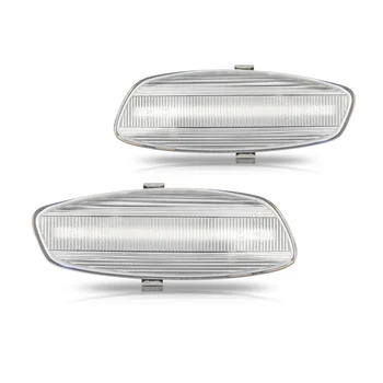 Dinamiskais LED Sānu Gabarītlukturi Gaismas Signāla Blinker par Peugeot 207 308 3008 5008 RCZ Sērijveida Pagrieziena Signāla Indikators
