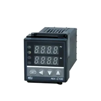 Digitālā PID Temperatūras regulators Termostats REX-C100 + Max.40A PSR Releja + K Termopāri Zondes Augstas Kvalitātes