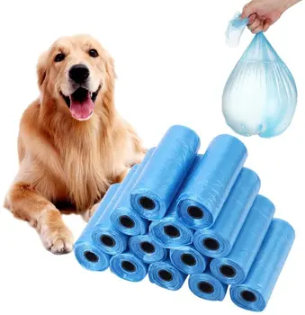 Yommy suņu ekskrementus maisiņā, plastmasas mājdzīvnieku ekskrementu savākšanas, 20 rullis 300 multi-krāsainu, izturīgs, anti-noplūdes somas