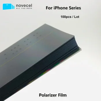 Novecel 100gab LCD Polarizatoru Filmu iPhone 12 11 pro X Xs max XR 8G 8 Plus 6 6S 7 Plus Ekrānu Remonts Polarizācijas Plēve Aizstāt