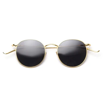 Peekaboo retro stila metāla apaļas saulesbrilles vīriešiem zelta rāmis vīriešu, saules brilles polarizētās sievietes ir 2021. vasaras uv400 melns brūns