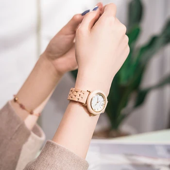 BOBO PUTNU ir 2021. Koka Sievietēm Skatīties Vienkāršu Dāmas Kvarca rokas Pulkstenis Roku darbs Sieviešu Pulksteņi Valentīna Dāvanas Pulkstenis zegarek damski