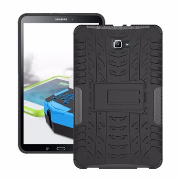 Case for Samsung Galaxy Tab 10.1 T580 T585 2016 Heavy Duty 2 in 1 Hibrīds, Izturīgs, Izturīgs Tablete Vāks T580N+Filma+Pildspalva