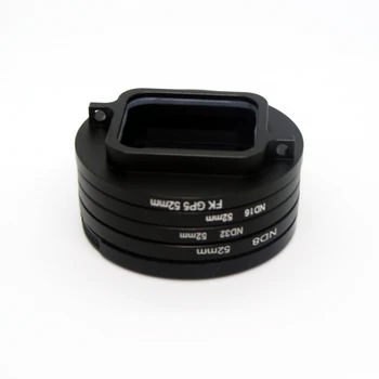 5in1 1 iestatiet Kameru ND Filtrs ND8 ND16 ND32+52mm Lens Adapter Ring+Objektīva Vāciņš, par Gopro Hero 6 5 Black sports rīcības Kamera gopro