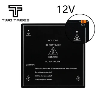 Twotrees MK3 heatbed vairāk 220x220/300x200/310x310mm 12V/24V Modernizētas, Alumīnija Silda Gultu lecekts par 3d printera daļas impressora