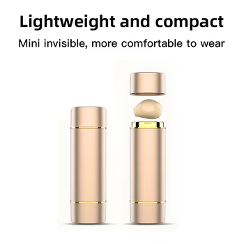 Ultra Mazs Mini Slēptu Bezvadu Bluetooth 5.0 Austiņas Touch Kontroli Lūpu krāsu Stila Portatīvo Uzlādes Gadījumā Earbuds, Stereo TWS