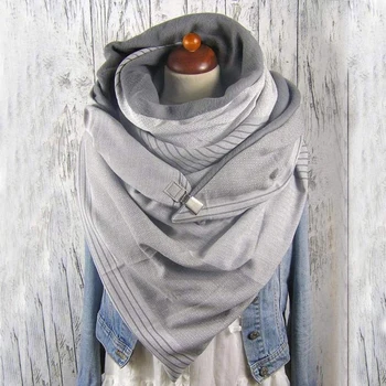 Modes 158cm Drukāt Šalle Sievietēm, Vīriešiem Sabiezējumu Rudenī, Ziemā Silts Pogu Wrap Šalles Lakati echarpe femme шарфы женские