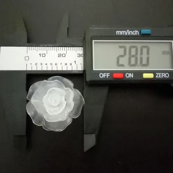 Rožu Ziedu DIY LED Garland Piederumi 2.8 cm Plastmasas Puķes, Dekoratīvie Stīgu Pasaku Lighs 50/100gab Vienā Maisā, Kāzu Dekori