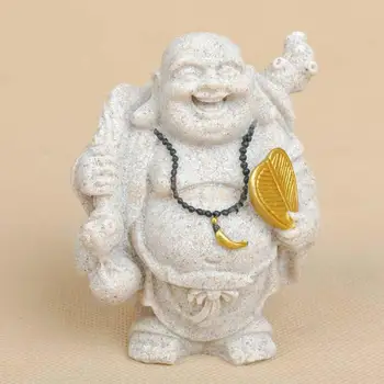 Smilts, Akmens Maitreja Laimīgs Smaids Budas Statuja Roku Cirsts Bagātību Mākslinieks Veiksmi