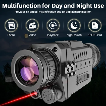 APEXEL Centrālās Night Vision Monokulāri Digital IS Teleskopa Optiskās Tālummaiņas 200M Klāstu darbības Joma Medībām Nakts Redzamības Ierīces