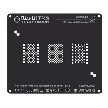 QianLi Universālu 3D/2D 3IN1 Black Trafaretu iphone 6/7/8/X/xs/xs max/XR/11 Flash HDD PCIE NAND BGA Reballing Trafaretu