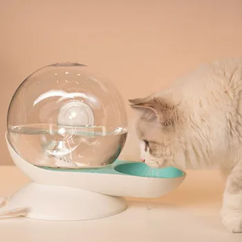 Gliemeži Burbulis Automātiskā Kaķis Ūdens Trauks Strūklakas Mājdzīvniekiem Ūdens Padeves Lielu Dzeramā Bļoda Kaķis Dzert Bez Elektrības