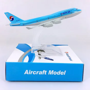 16cm Modelis Lidmašīna Lidmašīnu Modeli, korejiešu Gaisa Gaisa autobusu A380 Lidmašīnu Modeļa Lējumiem Metāla Lidmašīnas, 1:400 Lidmašīnu Rotaļlieta Dāvana