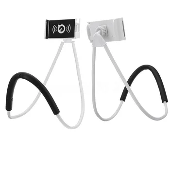 Slinks Turētājs Universal Elastīgu Slinks, Karājas uz Kakla Selfie Tālruņa Turētājs 360 Rotējoša galda statīvs iPhone smart Samsung note 8