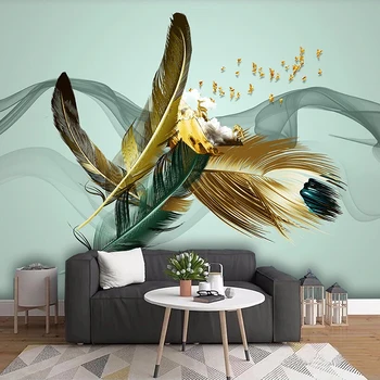 Pasūtījuma 3D Foto Tapetes, Abstract Spalvu Sienas Art Sienas Wall Papers Mājas Dekors Dzīvojamā Istaba Dīvāns TV Fona Sienu pārklājumu