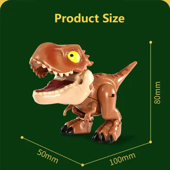 1Pc Mini Deformācijas Dinozauru Rotaļlietas Bērniem Izglītības Celtniecības Bloku Kustamo Kopīgu Robots Transformācijas Dinozaura Modelis Rotaļlietas