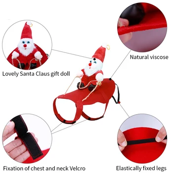 Suņu Apģērbu Santa Suņu Tērpu Ziemassvētku Brīvdienu Puse Mērci Apģērbu Smal Vidēji Lieli Suņi, Funny Pet Apģērbs Izjādes