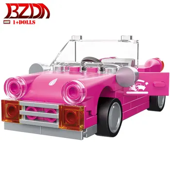 BZDA Radošo Mini Auto BuildingBlocksTechnic Superauto Pilsētas Pull Atpakaļ Transportlīdzekļa Ziemassvētku Limited Edition Izglītības Rotaļlietas