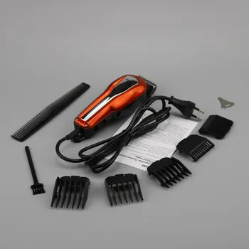 Rievots elektriskie matu clipper profesionālās vadu matu trimmeris samazināt matu griezējs matu griešanas mašīna frizētava instruments pielikumu 4 ķemme