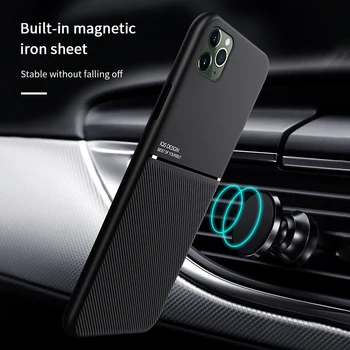 Magnētiskā Automašīnas Turētājs Mīkstie Vāki iPhone 7 8 6 6S Plus 12 11 Pro XS MAX XR X Luksusa Aizsardzības Gadījumā, iPhone 12 Mini SE 2020