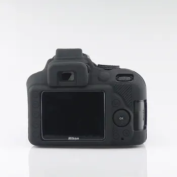 Silikona Bruņas Ādas Gadījumā Ķermeņa Vāka Aizsargs Nikon D3300 D3400 Ķermeņa DSLR Kameras TIKAI