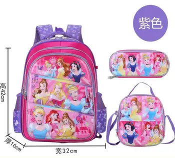 Disney Saldēti Ūdensnecaurlaidīgs Bērnu skolas somas Girls karikatūra schoolbags Pamatskolas Mugursoma komplekts Bērniem princese Mugursoma