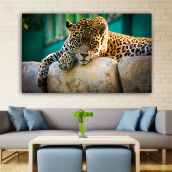 RELIABLI MĀKSLAS Audekls Gleznošanai Leopard Plakāti Un Izdrukas Dzīvnieku Plakātu Bildes Cuadros Sienas Mākslu Par Dzīves Telpu Dekorēšana