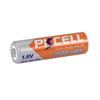 4gab PKCELL aa NIZN AA Uzlādējamas Baterijas 2500mWh 1.6 V Zaļās Akumulatora Mazāk Piesārņojuma un 1pc kastes turiet gadījumā