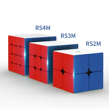 Moyu Rs3m 2020. Gadam Magnētisko 3x3x3 Cube Moyu MF RS2M 2x2 RS4M 4x4 Magico Kubi Rs4 M Magnētiskais Kubs Puzzle Cube Rotaļlietas Bērniem