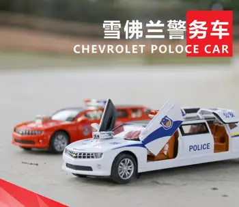 1:32 Chevrolet īpašu automašīnu, policijas ugunsdzēsēju mašīna, Rotaļu Automašīnas Metāla Rotaļu Sakausējuma Diecasts & Rotaļu automobiļi Automašīnas Modelis Rotaļlietas Bērniem