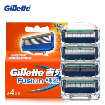 Gillette Fusion Razor Blade 5 Slāņi Drošības Rokasgrāmata Skūšanās Galvas Nomaiņa Profesionālās Bārdas Skuveklis Asmeņi Cilvēks, Sejas Kopšana