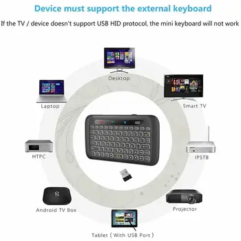 H20 Mini Wireless Keyboard Backlight Touchpad Gaisa Peli IS Tieksme Tālvadības pults, lai Andorid Lodziņā Smart TV Windows PK H18 Plus