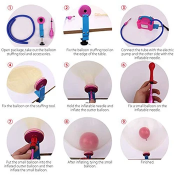 1 Iestatiet Iekšējās Balonu Apdruka Rīku Komplekts, lai Kāzas, Dzimšanas dienas Svinības Partijas Apdare Balonu Asociētais Bumbu Bumbu