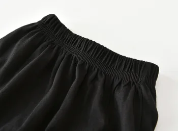Jaundzimušā Apģērbu Modes Cool Baby Zēni Meitenes Apģērbu Komplekts Melns ar garām Piedurknēm Vēstuli Hi Iespiesti Topi+Bikses 2gab Gadījuma Tērpiem