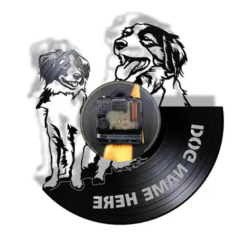 Kooikerhondje LED Vinila Ieraksts Sienas Pulkstenis Pasūtījuma Suns Nosaukums Nederlandse Suņu Šķirnes Nakts Gaisma Personalizētu Kucēns Pet Īpašnieks Dāvanu