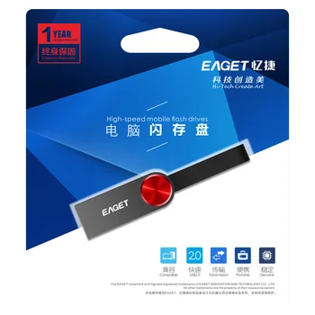 Eaget USB Flash Drive 32GB Super Mini Pendrive Ūdensizturīgs Pen Drive Triecienizturīgs Memoria USB Flash Drives Datoru & Auto Audio