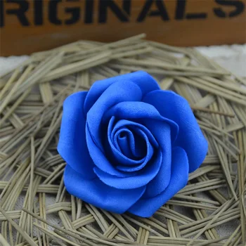 50gab 6cm PE Putu Mākslīgo Rožu Ziedi Galvu Par Kāzu Mājas Apdare DIY Vainags Dekoratīvās Floristika Viltus Ziedi